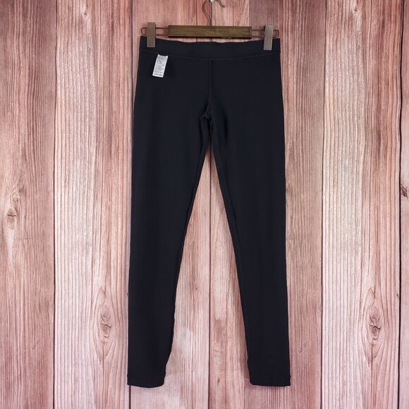 James Perse Womens Size 2 Stretch Jersey Long Leggings Black WHB1360 - Picture 3 of 11